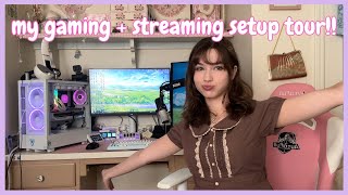 a tour of my gaming + streaming setup ! ft. trinkets