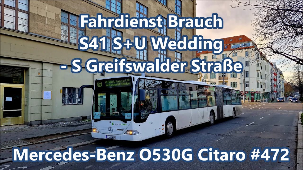 Fahrdienst Brauch - Linie SEV-S41, Mercedes-Benz O530G Citaro #472