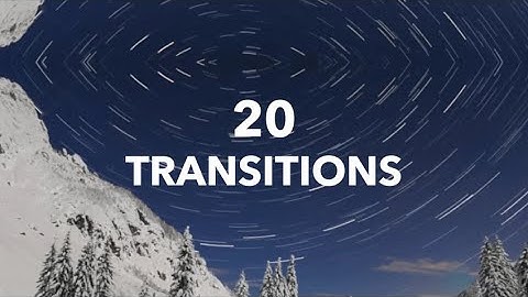 20 Transitions Pack Premiere Pro Templates