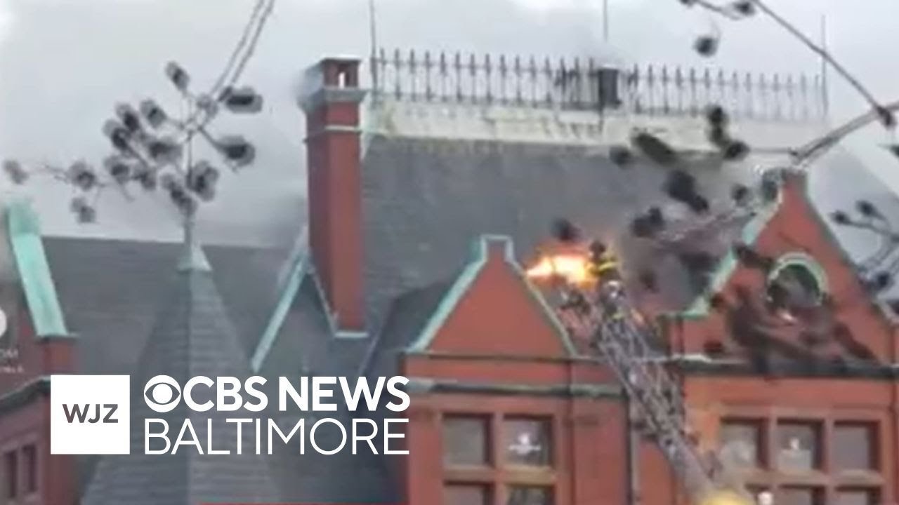 Crews respond to large fire in Baltimore's Hampden neighborhood