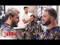 HOW TO FIX A RECEDING HAIRLINE | Jeff's Barbershop ft. Zane Hijazi