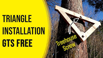 Treehouse Wooden Triangle + Installation GTS Free