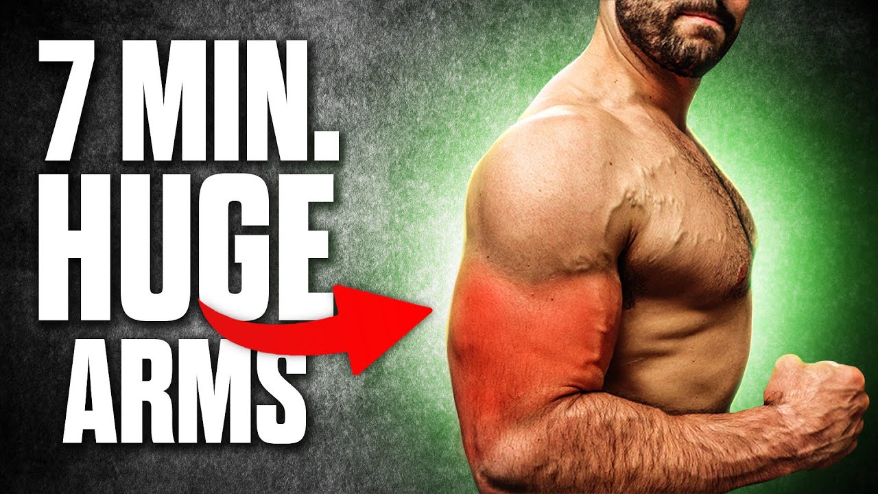 7min Home BIG ARMS Workout (DUMBBELLS ONLY - BICEPS & TRICEPS!)