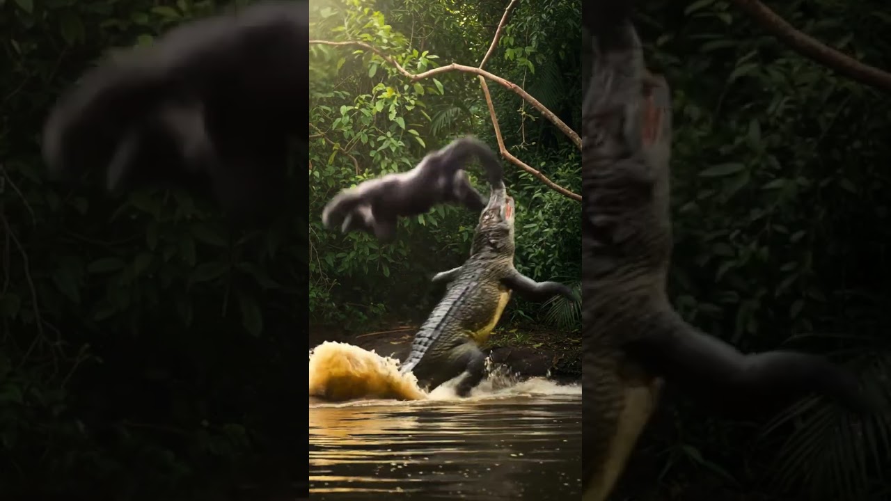 Gorilla vs Crocodile: Jungle Clash of Titans!