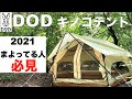 【超おすすめテント】DODキノコテントがワンタッチ設営で全面メッシュで快適すぎる！夏のキャンプに最適！