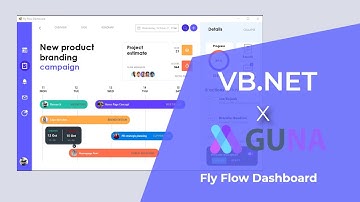 VB.NET - Fly Flow Dashboard | GunaFramework