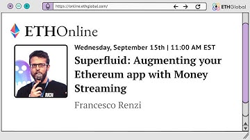 Superfluid: Augmenting your Ethereum app with Money Streaming