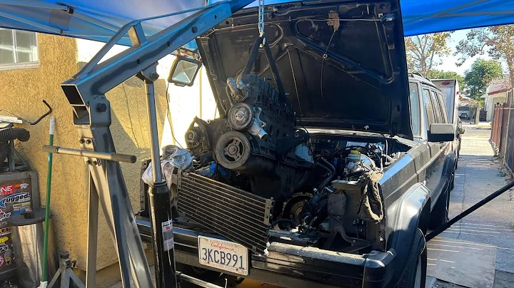 Cherokee XJ Engine Removal & Wash