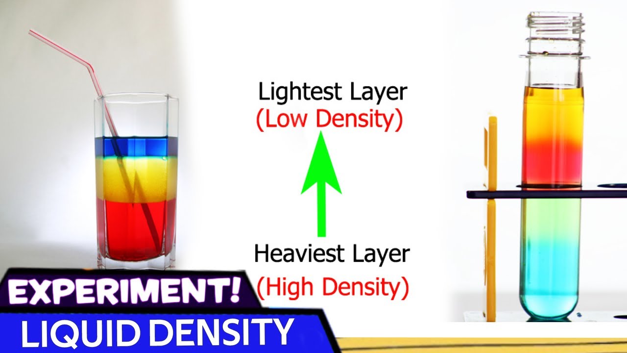⁣Liquid Density Experiments - Easy Science Experiments at Home🔍 DIY Science for Kids