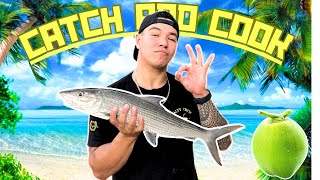 Cracking COCONUTS and Catching FISH!!