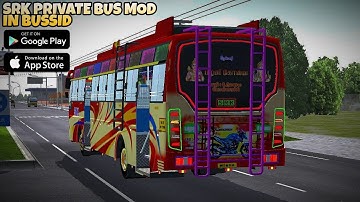 SRK BS6 TN Private Bus Mod In Bus Simulator Indonesia - Bussid Bus Mod - Bussid Car Mod #Bussid
