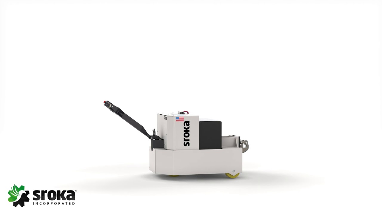 Walkie Tow Tractor, Electric Walk Behind Tug, 360 View | Sroka