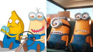 Minions - Road Trip to Orlando Banana Edition | Funny Drawing Meme