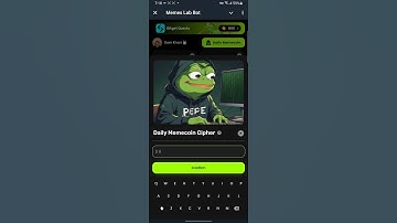 MEME LAB DAILY CIPHER CODE TODAY 31 OCTOBER   #memelab #DailyCipher #Airdrop