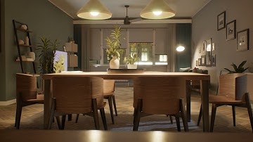 ArchViz Interior Apartment - Night (UE5)