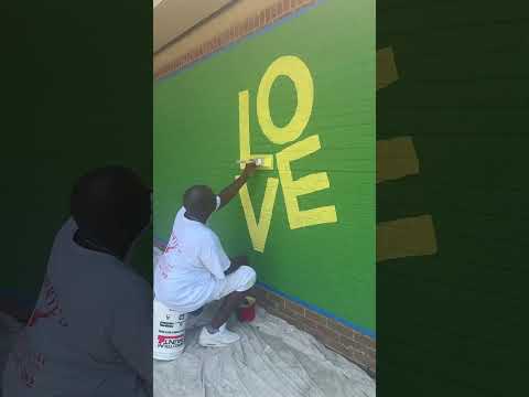 "Golden Love" Mural at Maybeury Elementary School