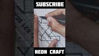 3d  Z  | Neon Craft | shorts shortvideo youtubeshorts