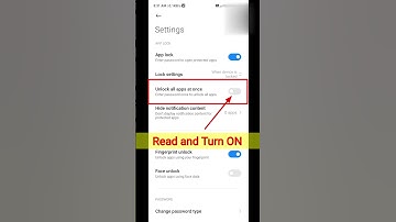 App Lock Settings | How to App Lock Settings | #shorts #applock