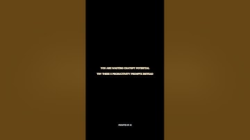 TRENDING ChatGPT Prompts #chatgptprompt #productivityhacks #productivitytips