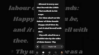 #Psalm128 #Day128 #scripture #bible #ScriptureReading  #encouragement #Jesus