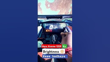 hero xtreme 125r ka display brightness kaise badhaye #shorts #heroxtreme125r #bike