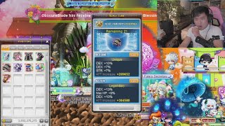 Cubing 21 equips with 8 bil mesos during MMT | Maplestory