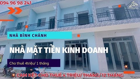 Nhà MẶT TIỀN ĐINH ĐỨC THIỆN,cách chợ Bình Chánh 4km| ngay chợ CẦU TRÀM kinh doanh buôn bán thoải mái