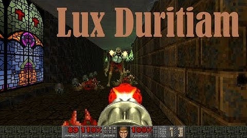 Doom 2: Lux Duritiam - a map by Austinado for the Modest Mapping Challenge - UV & commentary