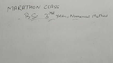 Numerical Methods And Computer Fundamental BSc 3rd Year