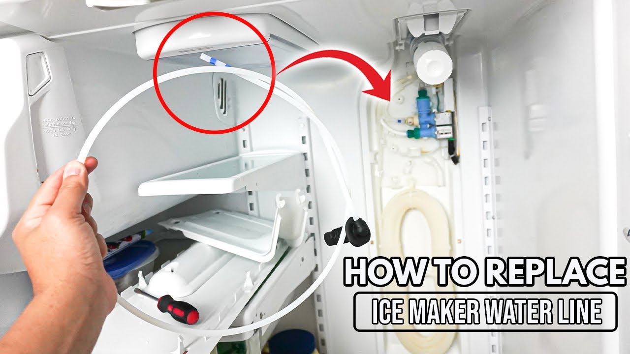 How To Replace A Leaking Refrigerator Ice Maker Water Line, 52% OFF