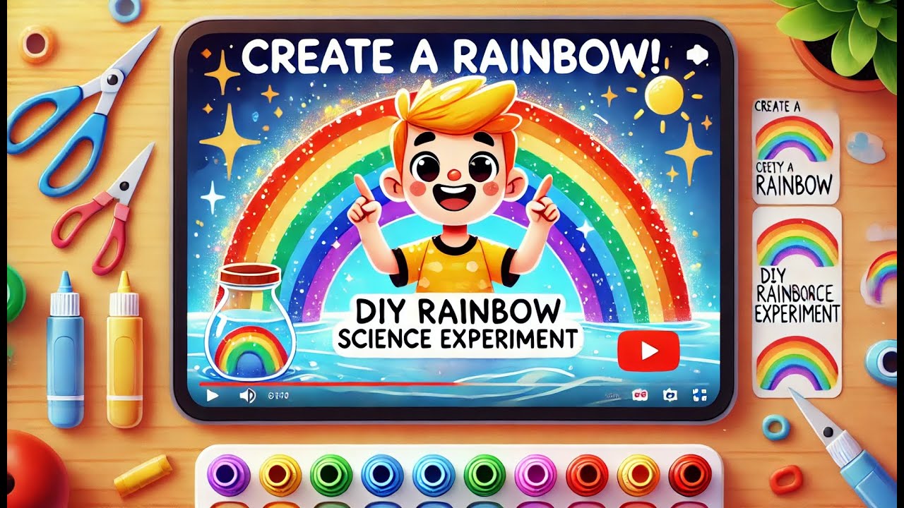 science-experiment-for-kids-create-a-rainbow-at-home-youtube