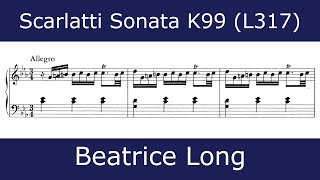 The beauty of Scarlatti - Sonata in C minor K99 (Beatrice Long)