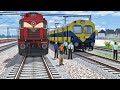 MEMU to WDM3D Locomotive Change at Railway Track :--: Train Simulator