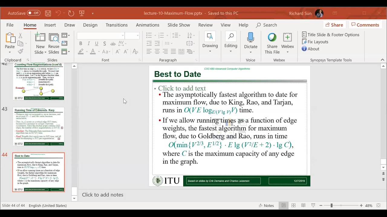 Advanced Algorithms Class 680 - YouTube