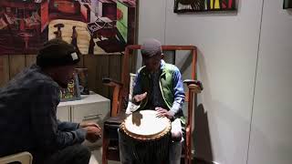 Mangaliso Goba Playing At The Box Shop