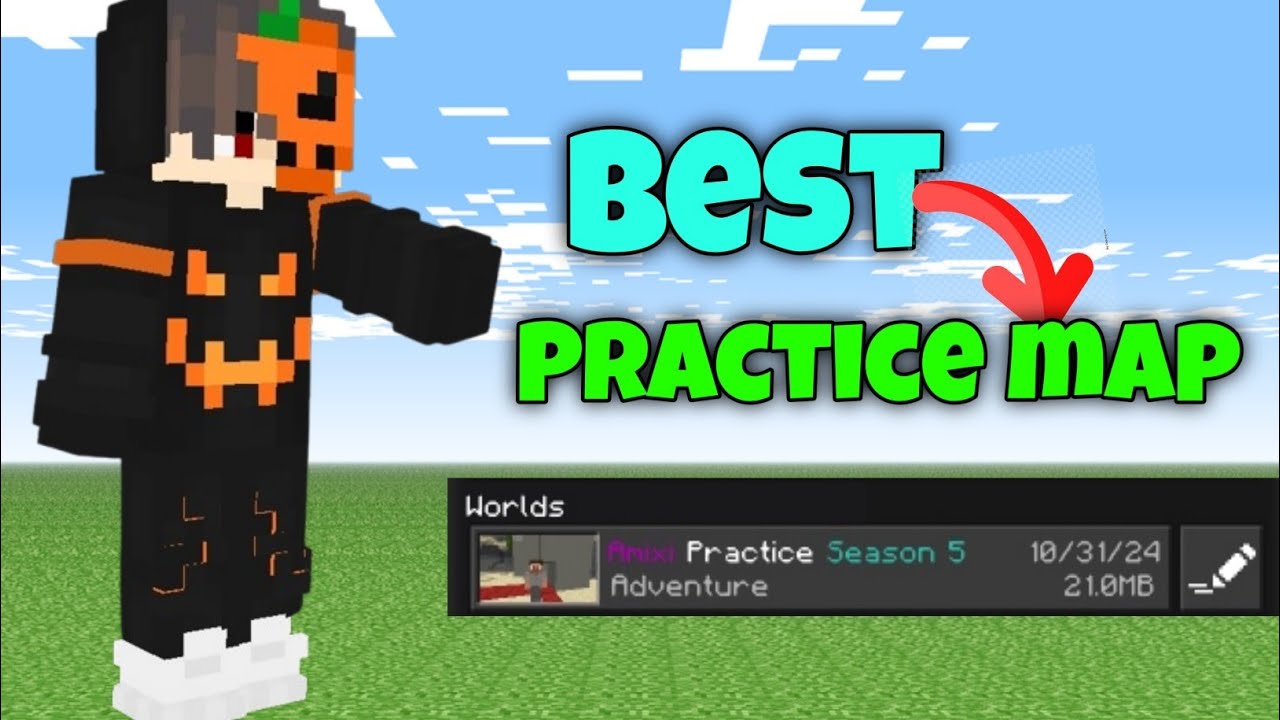 The Best Map For Practice PvP - MCPE 1.21||Amixi Practice Map MCPE ...