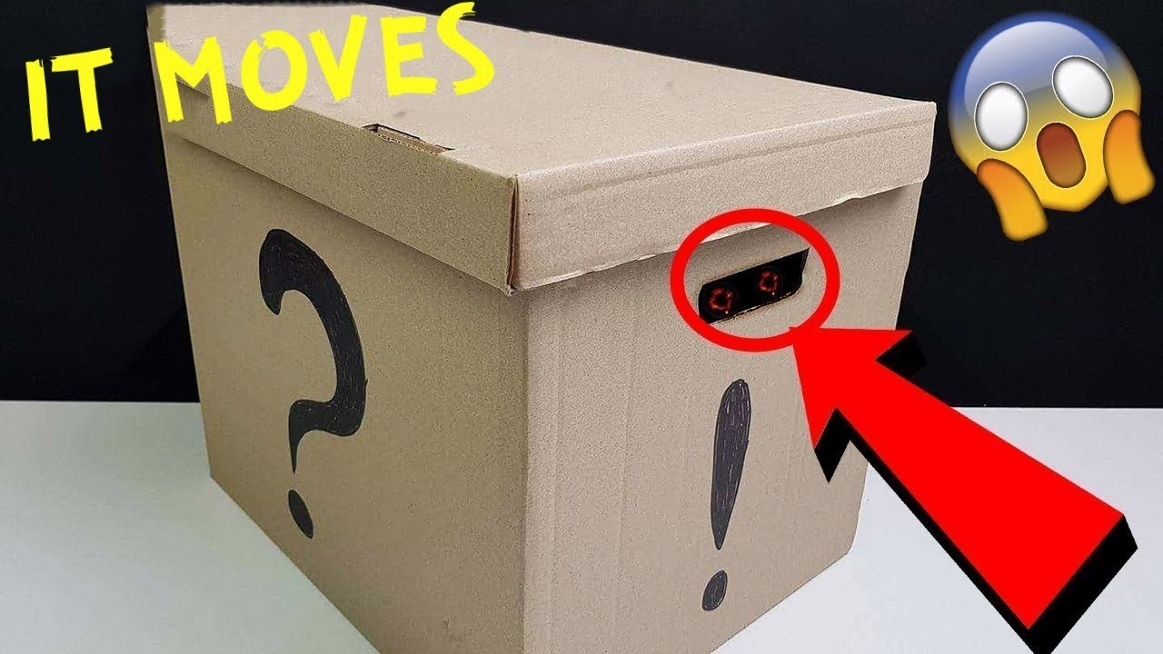 WHAT'S in THE BOX CHALLENGE?! it moves.. YouTube