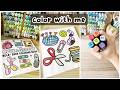 Satisfying Sewing Kit Coloring ✂️🧵🧷 Coco Wyo Cute &amp; Groovy 🔥 ASMR &amp; Calm
