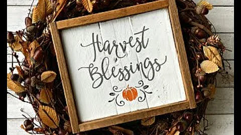 Steven Duff,  The Harvest blessing