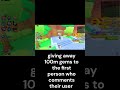 giving away gems #roblox#petsim99#giveaway
