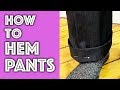 How to Hem Pants | Sew Anastasia