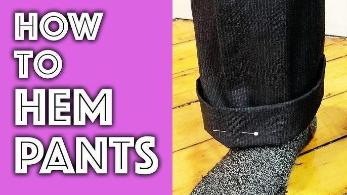 How to Hem Dress Pants WITHOUT Sewing Machine: Blind Stitch Tutorial 