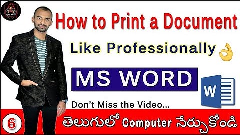 How to Print a Document like Professionally using MS Word | How to use print preview before printing