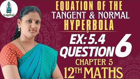 Exercise 5.4 Question 6 Class12 Maths Chapter 5 Exercise 5.4 6th Sum 2D Analytical Geometry Ex5.4 q6