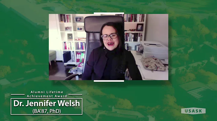 Dr. Jennifer Welsh - Acceptance Speech