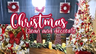 CLEAN AND DECORATE WITH ME FOR CHRISTMAS 2023 / CHRISTMAS DINING ROOM DECOR / CHRISTMAS DECOR IDEAS