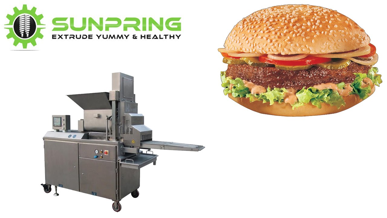 Hamburger patty maker machine manufacturer SunPring® YouTube