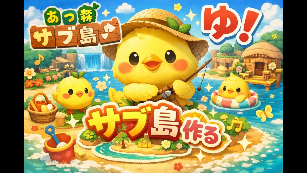 【あつ森実況】ゆ！サブ島作る【初見さん歓迎！】
