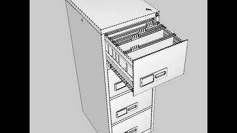 3D Model of Filing Cabinet Review