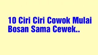 Status wa keren ciri ciri cowok mulai bosan